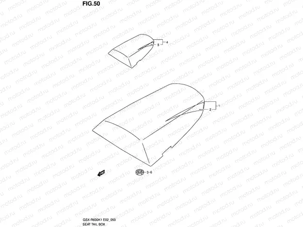 50 - SEAT TAIL BOX (MODEL K1)