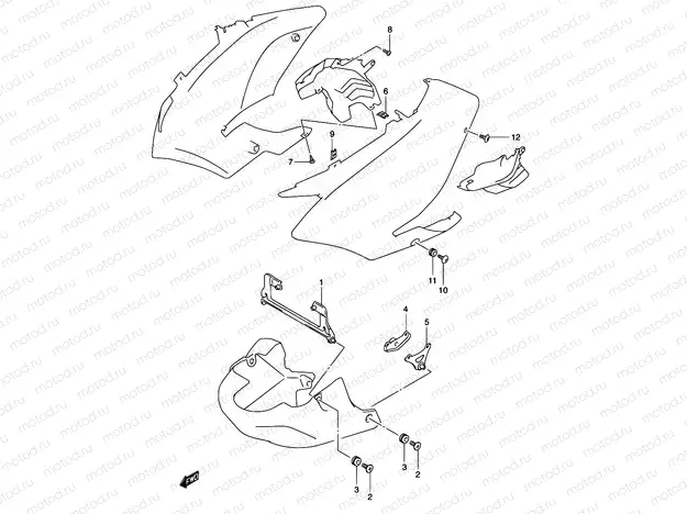 50 - SIDE COWL INSTALLATION PARTS