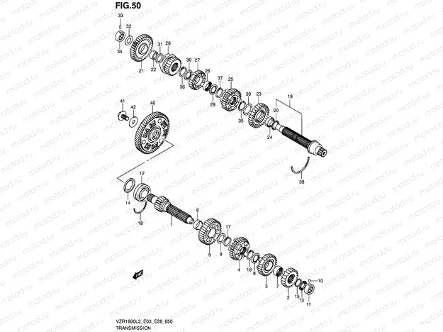 50 - TRANSMISSION (VZR1800L3 E33)