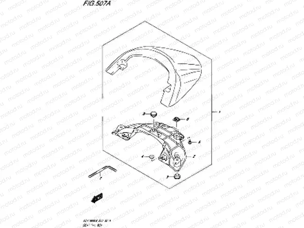 507A - SEAT TAIL BOX (VZR1800L6 E19)