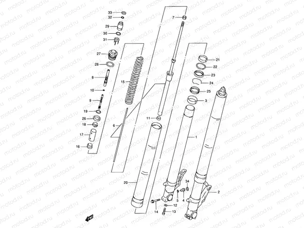 50A - FRONT DAMPER (MODEL W/X)