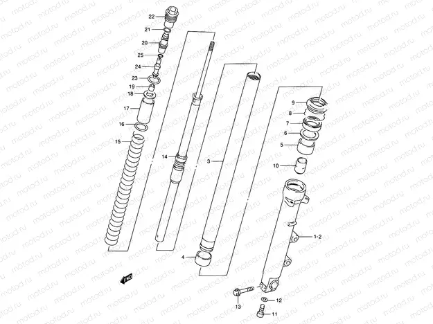 50A - FRONT DAMPER (RF900RS2/RT/RV/RW)