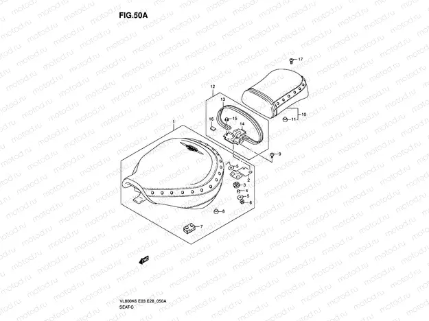 50A - SEAT (VL800CK7/CK8)