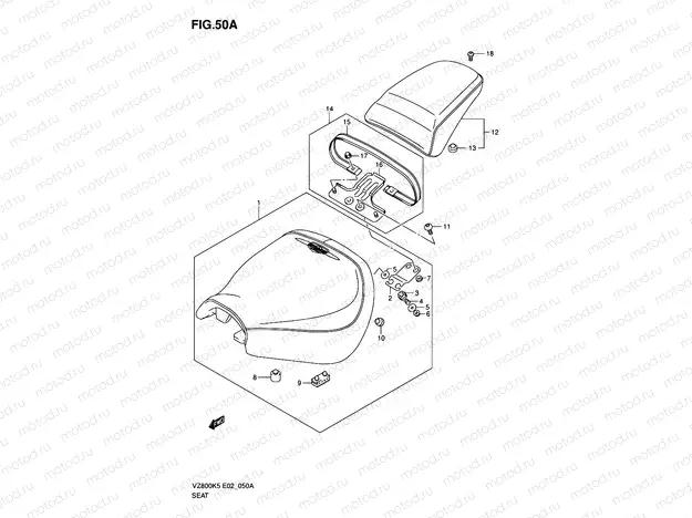 50A - SEAT (VZ800Z/ZUE)