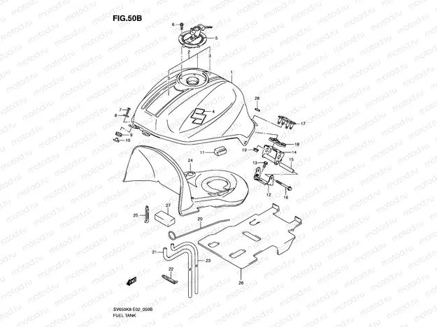 50B - FUEL TANK (MODEL L0)