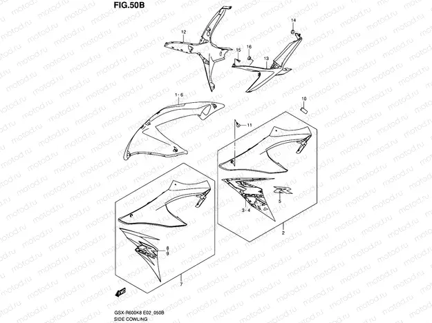 50B - SIDE COWLING (MODEL L0)