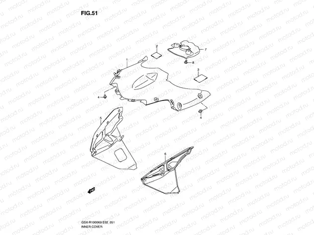 51 - BODY COWL COVER