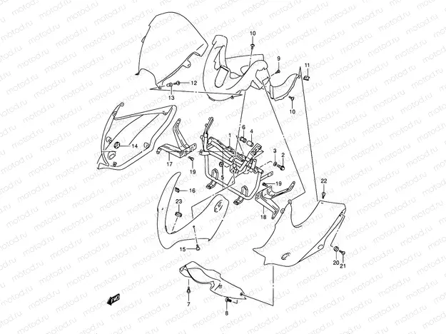 51 - COWLING INSTALLATION PARTS (GSF1200SK1/SK2/SK3/SK4/SK5/SZK5)