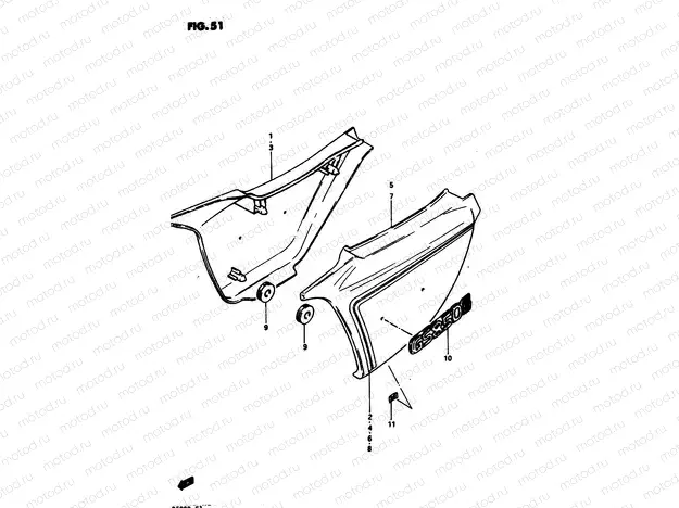 51 - FRAME COVER (MODEL Z)