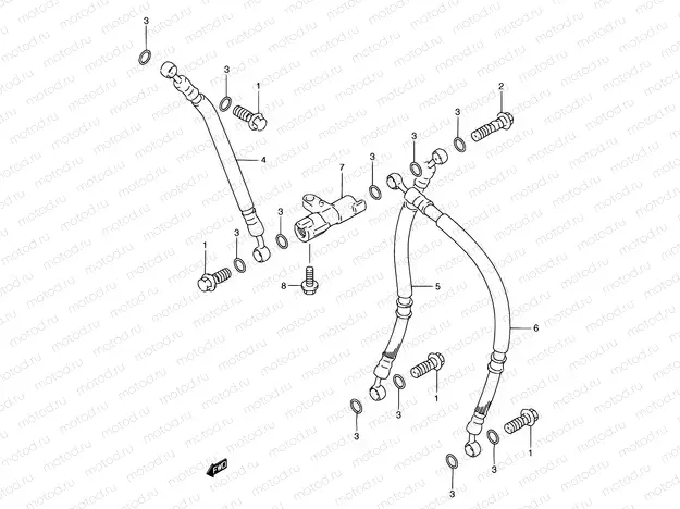 51 - FRONT BRAKE HOSE