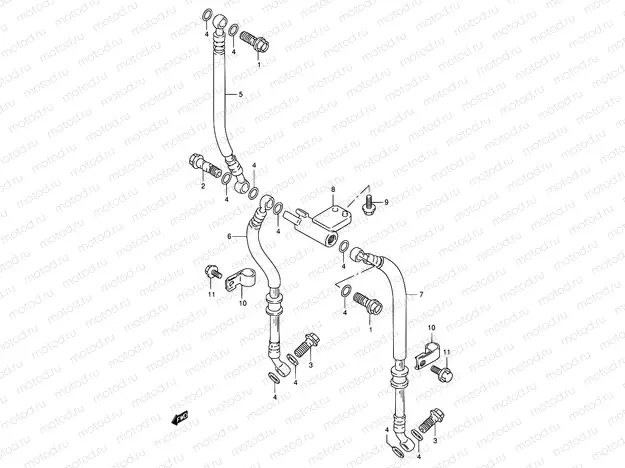 51 - FRONT BRAKE HOSE