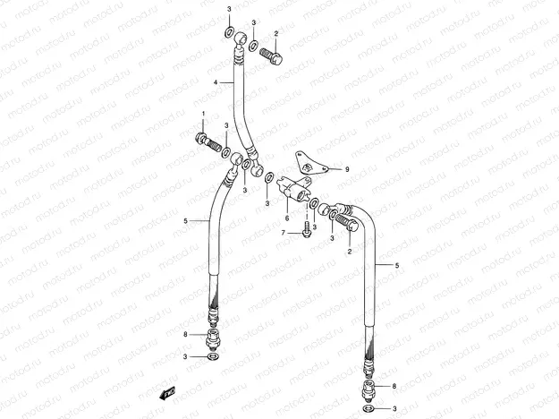 51 - FRONT BRAKE HOSE
