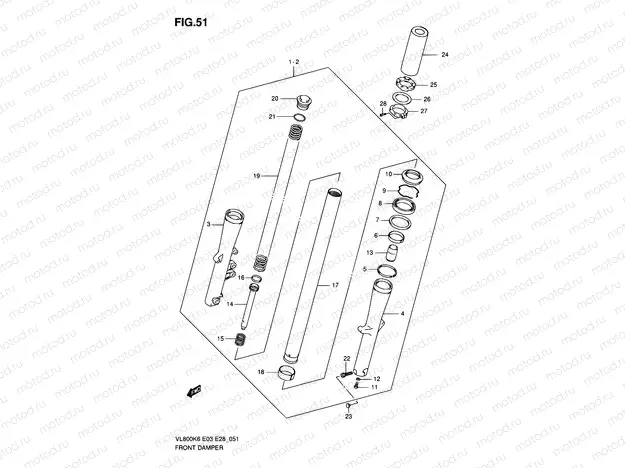51 - FRONT DAMPER