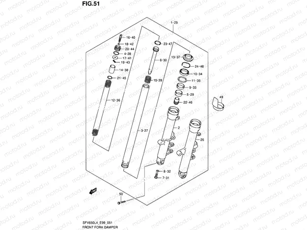 51 - FRONT FORK DAMPER