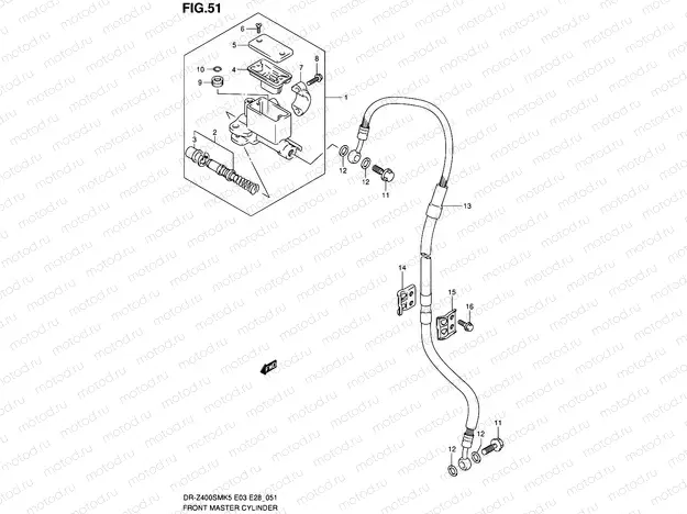51 - FRONT MASTER CYLINDER
