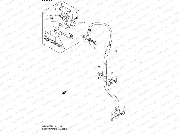 51 - FRONT MASTER CYLINDER