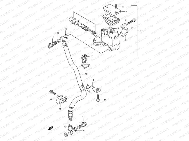 51 - FRONT MASTER CYLINDER (MODEL V/W/X)