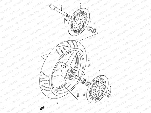 51 - FRONT WHEEL