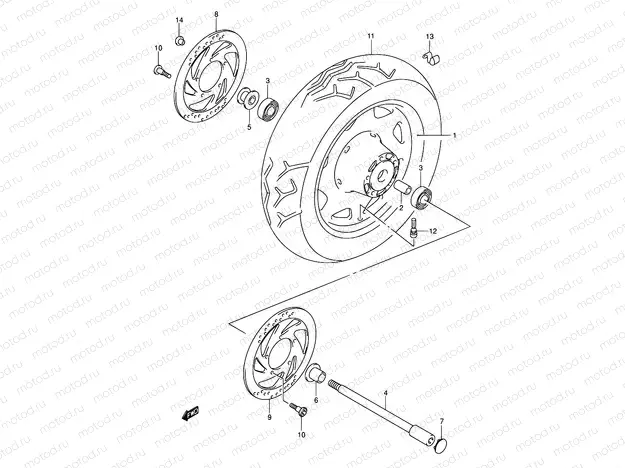 51 - FRONT WHEEL