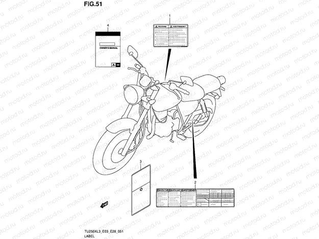 51 - LABEL (TU250XL3 E28)