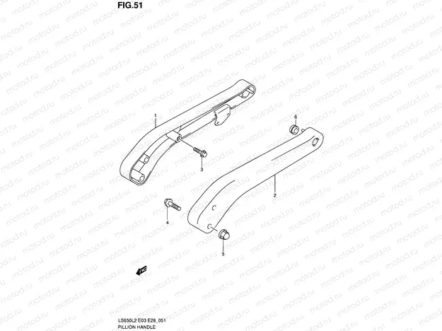 51 - PILLION HANDLE