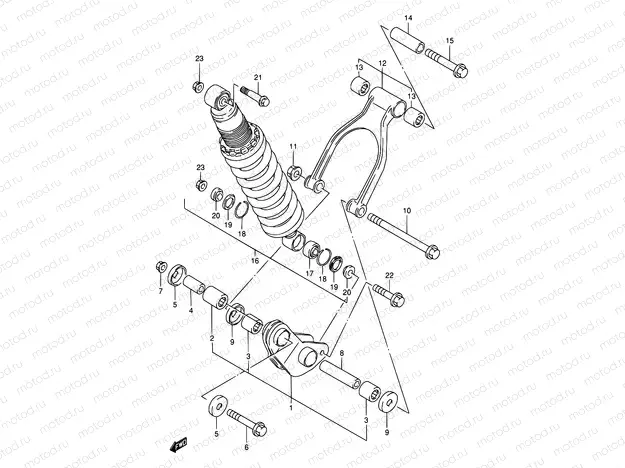 51 - REAR CUSHION LEVER