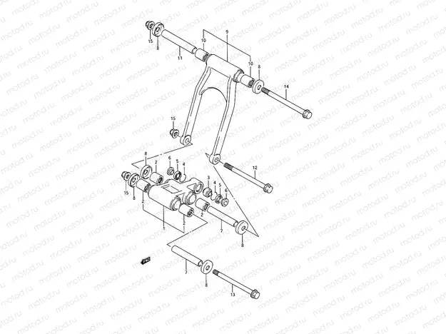 51 - REAR CUSHION LEVER