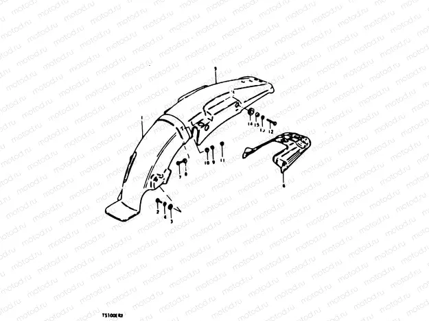 51 - REAR FENDER