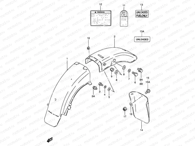 51 - REAR FENDER