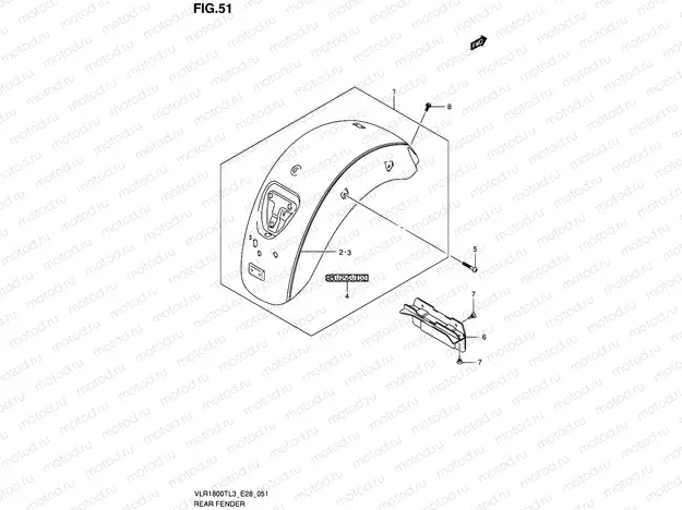 51 - REAR FENDER