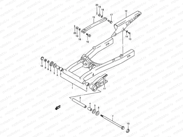 51 - REAR SWINGING ARM