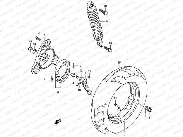 51 - REAR WHEEL