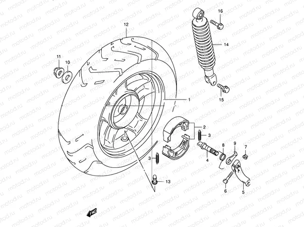 51 - REAR WHEEL