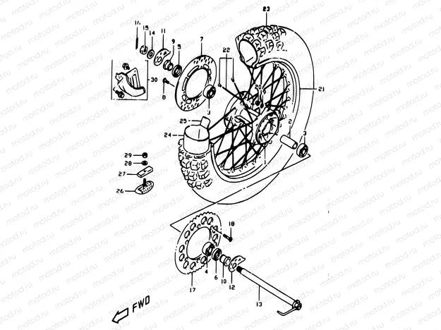 51 - REAR WHEEL