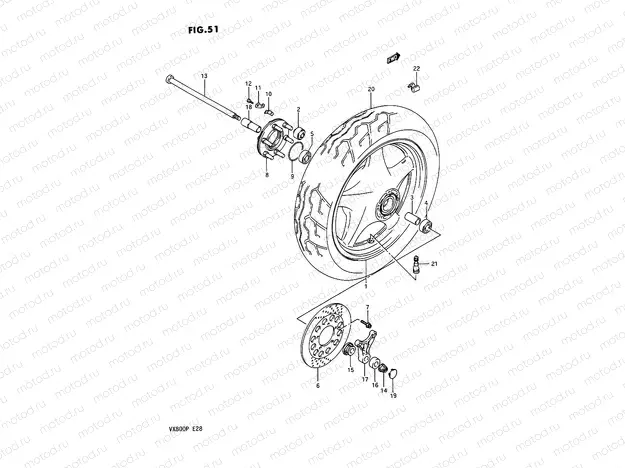 51 - REAR WHEEL