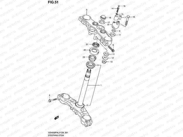 51 - STEERING STEM