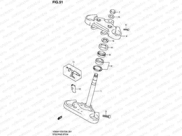 51 - STEERING STEM