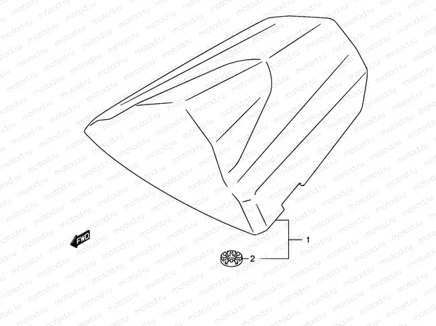 51A - SEAT TAIL BOX (GSX-R600K5/U2K5/U3K5)