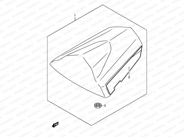 51A - SEAT TAIL BOX (GSX-R750K5/U2K5)