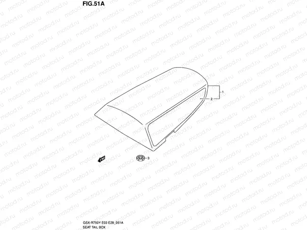 51A - SEAT TAIL BOX (MODEL K1)