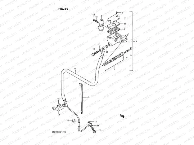 52 - CLUTCH MASTER CYLINDER