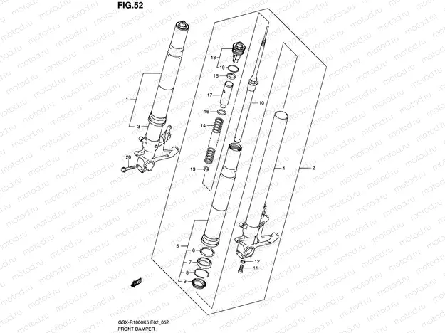 52 - FRONT DAMPER