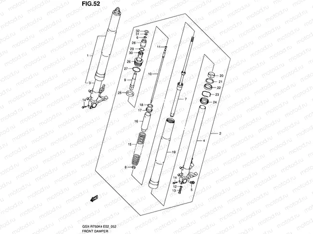 52 - FRONT DAMPER