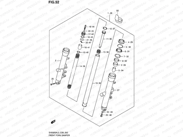 52 - FRONT FORK DAMPER
