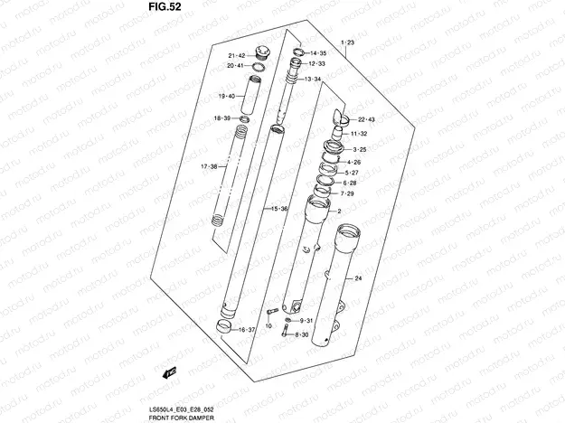 52 - FRONT FORK DAMPER