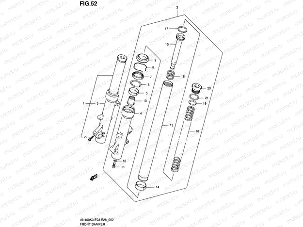52 - FRONT FORK DAMPER