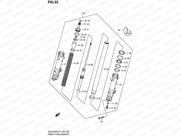 52 - FRONT FORK DAMPER