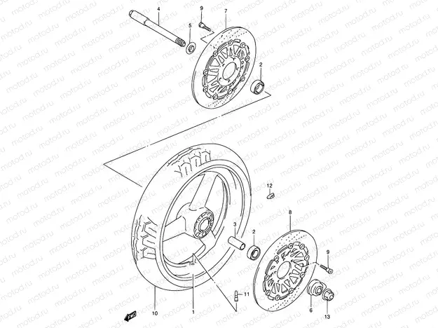 52 - FRONT WHEEL