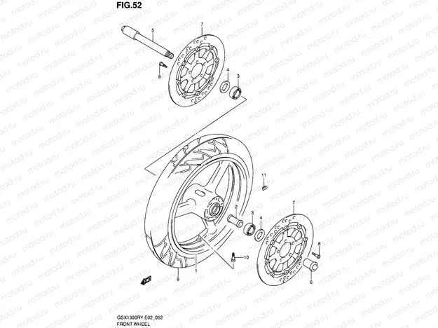 52 - FRONT WHEEL