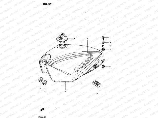 52 - FUEL TANK (MODEL D)